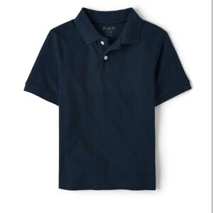 Children's Place Boys Short Sleeve School Uniform Polo Navy XL NWT